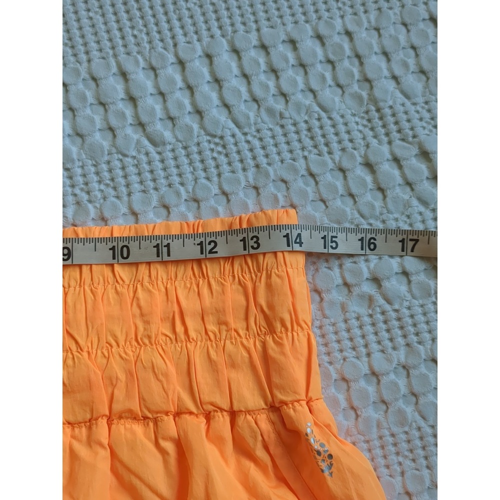 Free People Movement The Way Home Shorts High Waisted Orange Sz Large Lined - Picture 3 of 8